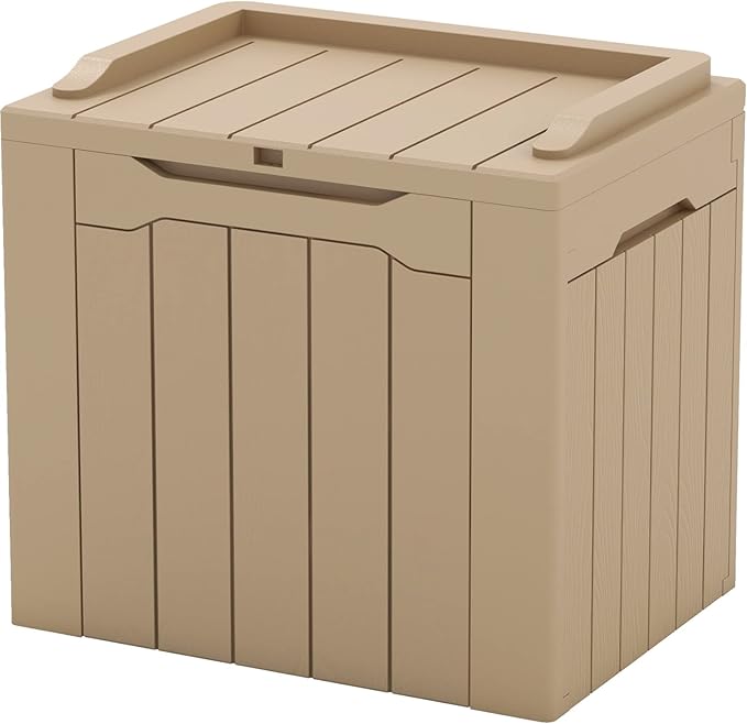 Patiowell 30 Gallon Resin Deck Box, Outdoor Storage Box by Patiowell