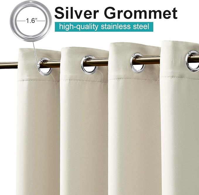 NICETOWN 2 Panels Outdoor Curtains - Image 2