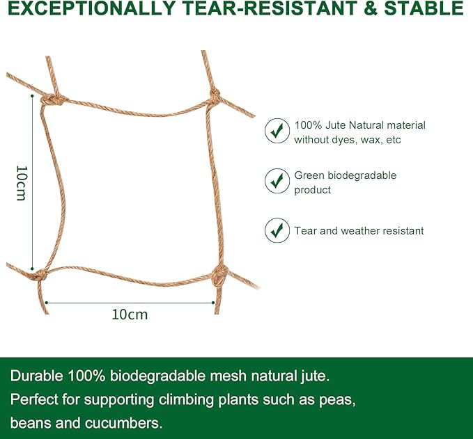 Jute Trellis Netting - Image 2