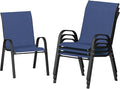 UDPATIO Patio Chairs Set of 4, Stackable Outdoor Dining Chairs by UDPATIO