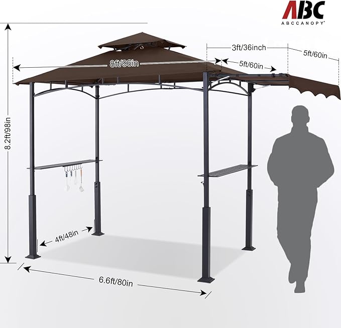 ABCCANOPY Grill Gazebo with Extra Awning - Image 5