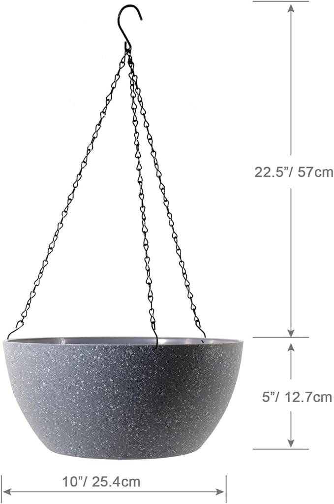 10 inch Hanging Planters for Outdoor Indoor Plants - Image 2