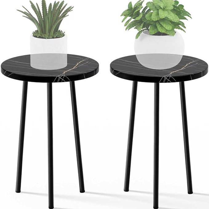 Plant Stand Indoor 2 Pack: Tall Plant Stand 20 Inch Convertible Multi-purpose by SAKSUNFORYOU