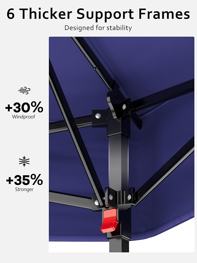 Garvee Pop Up Gazebo Screen Tent, Hexagonal Instant Gazebo Tent - Image 3