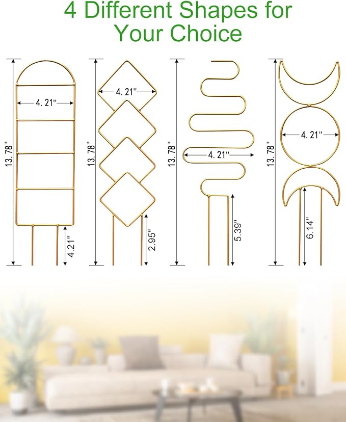 4 Pack Indoor Climbing Plant Trellis, Small Trellis - Image 2