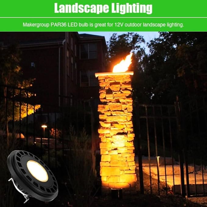 PAR36 LED Landscape Light Bulb 10W, 12V Low Voltage Lighting, Waterproof - Image 6