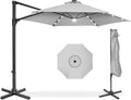 Best Choice Products 10ft Solar LED Offset Cantilever Hanging Market Patio by BestChoiceProducts