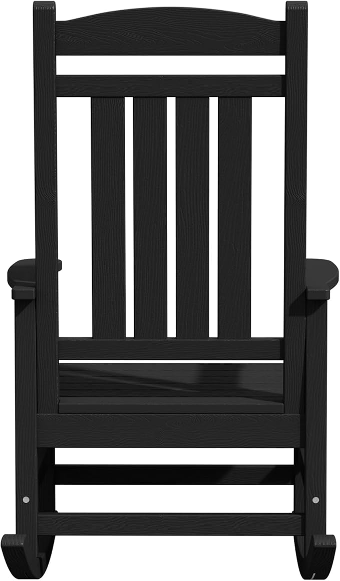 KINGYES Outdoor Rocking Chairs, HDPE All-Weather Patio Rocking Chairs High Back - Image 11