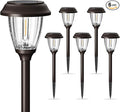 XMCOSY+ Solar Pathway Lights Outdoor, Glass & Stainless Steel Garden Lights by XMcosy