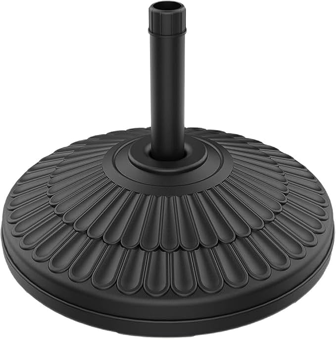 wikiwiki 80 Lbs HDPE Round Patio Umbrella Base, Weighted Umbrella Stands Fits by WikiwikiPatioUmbrellas