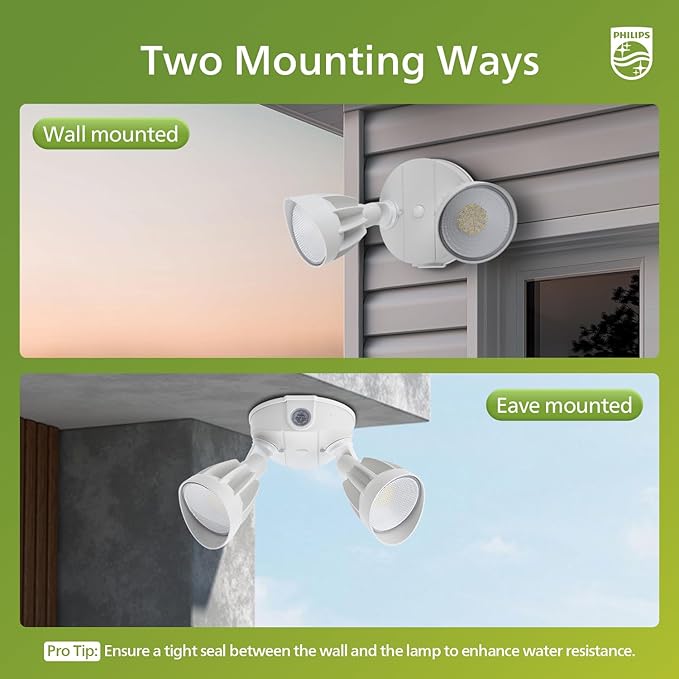 Philips Dusk to Dawn 44W 3500LM LED Security Flood Lights Outdoor, 5000K - Image 6