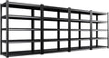 Set of 4 All Metal Garage Shelving-2050 lbs 5 Tier Storage Shelves, Adjustable by Unknown
