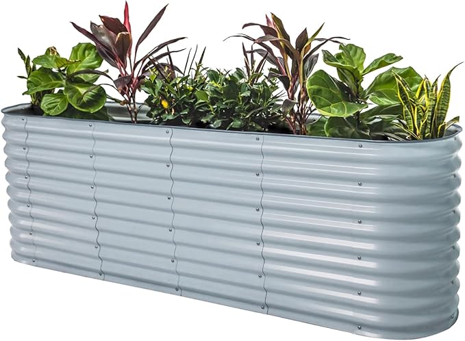 32" Extra Tall Raised Garden Bed Kits, 3.5 x 6.5 x 2.7ft Deep Root 9 in 1 by VegoGarden