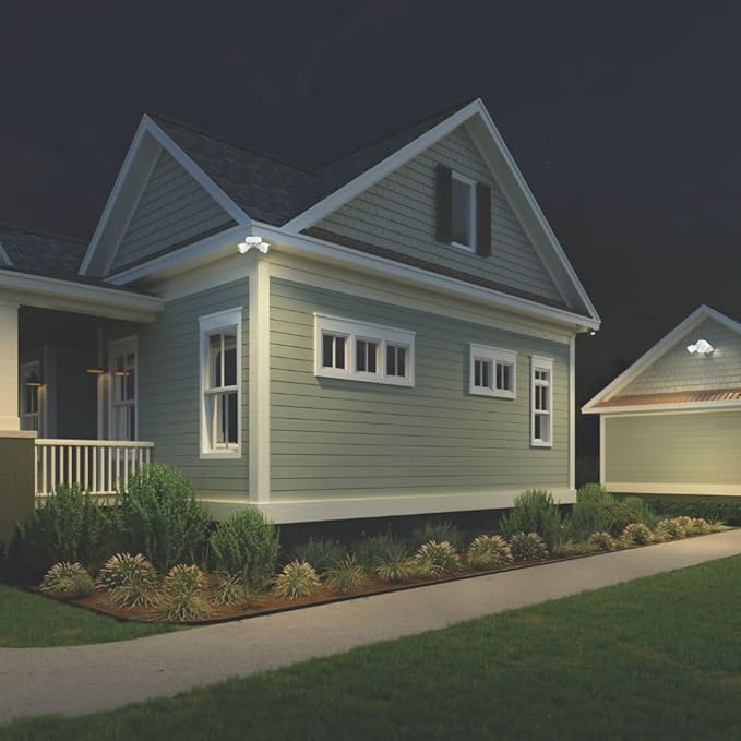Lithonia Lighting HomeGuard 2-Light LED Outdoor Flood Lights, Outdoor LED Lights - Image 10
