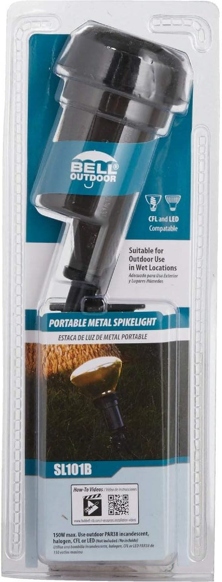 Hubbell-Bell SL101B Portable Spike Light Par 38 Bulb Bronze Finish, 75-150 Watt - Image 4