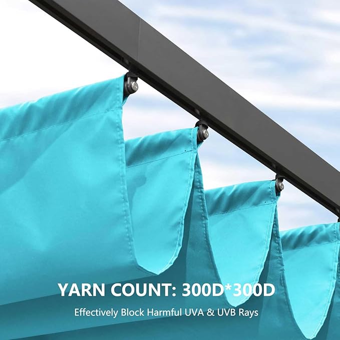 Pergola Shade Cover Replacement Canopy Top Compatible - Image 6