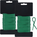 Tenn Well Plant Ties for Climbing Plants, 66 Feet 2.8mm Green Garden Wire Ties by TennWell