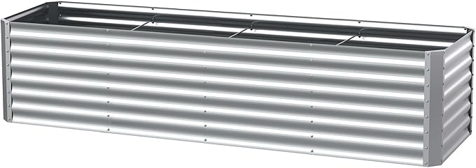 8X2X2ft Galvanized Raised Garden Bed, Outdoor Planter Box Metal Patio Kit - Image 8