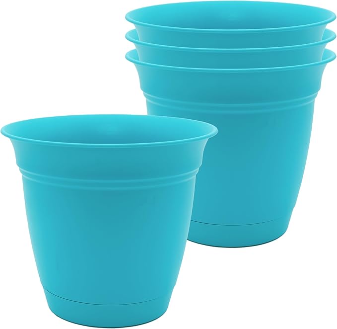 The HC Companies 8 Inch Eclipse Round Planter Pots by TheHCCompanies