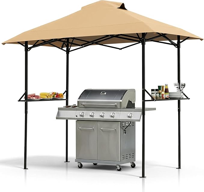 VINGLI 8x5 Pop Up Grill Gazebo BBQ Gazebo by VINGLI