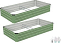 Galvanized Raised Garden Bed Outdoor | Metal Raised Garden Bed by Zettfuly