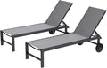 Shintenchi 2 PCS Outdoor Chaise Lounges Chair by Shintenchi
