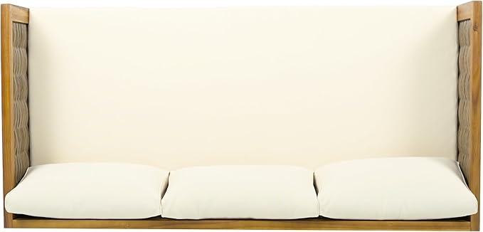 Merax Outdoor Acacia Wood Conversation Set - Image 8