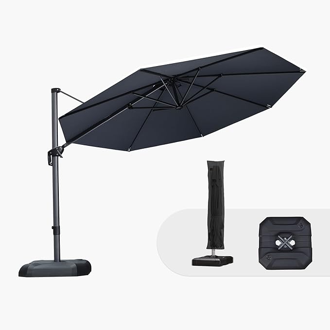 PURPLE LEAF 11 Feet Patio Umbrella by PURPLELEAF