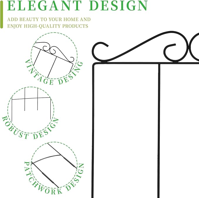 32 Inch Metal Plant Trellis for Climbing Plants Outdoor，4 Pack Garden Trellis - Image 4
