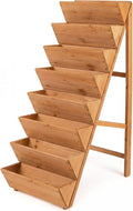 Giantex 8-Tier Wooden Vertical Raised Garden Bed, Freestanding Plant Stand by Giantex