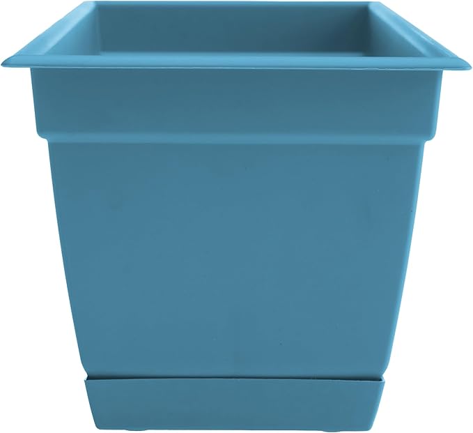 Bloem Dayton 24" Ocean Blue Recycled Plastic Rectangle Window Box Planter - Image 4