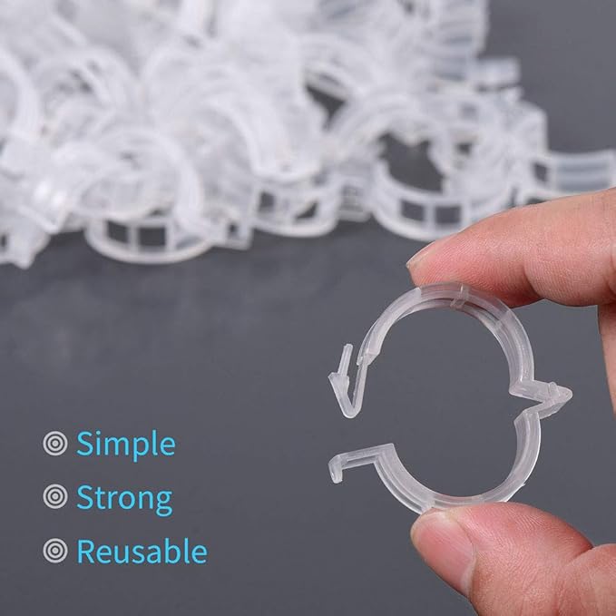 300Pcs Plastic Plant Clip, Plastic Trellis Plant Support Clips - Image 4