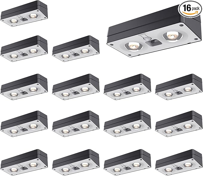 Solar Fence Lights 16 Pack, 50 Lumens Outdoor Solar Lights by JOFIOS