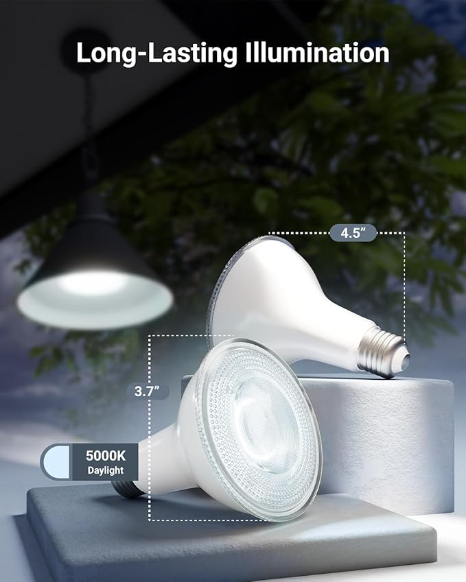 Sunco 2 Pack PAR30 LED Dusk to Dawn Light Bulbs, 850 Lumens, 5000K Daylight - Image 3