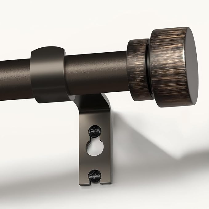 Modern Antique Brown Bronze Curtain Rods by Unknown