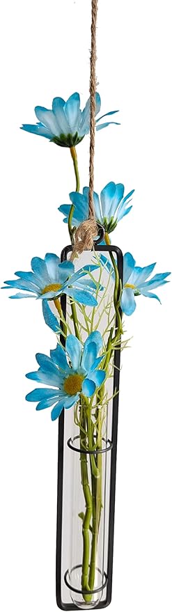 Aoderun Hanging Glass Planter Water Iron Art Hydroponic Vase Transparent Test - Image 4