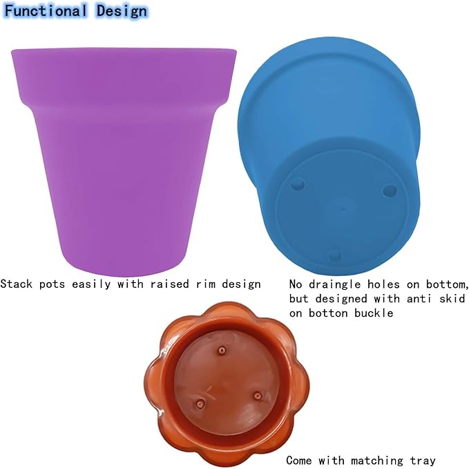 PURPLE STAR 1N 50 Packs Cupcake Plant Nursery Pots - Image 2