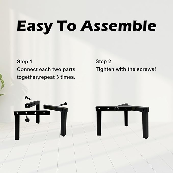 4 Pcs Three Legs Adjustable Metal Plant Stand - Image 5