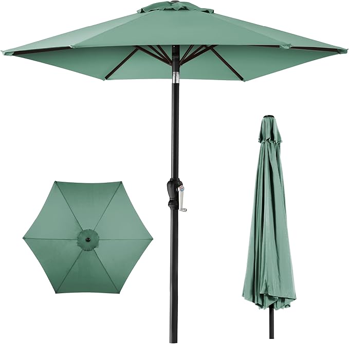 Best Choice Products 10ft Outdoor Table Compatible Steel Polyester Market Patio by BestChoiceProducts
