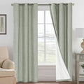 H.VERSAILTEX Primitive Linen Curtains 100% Blackout Curtain Drapes Burlap by HVERSAILTEX