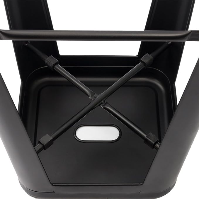 Devoko Metal Bar Stools 30" Indoor Outdoor Stackable Barstools Modern Style - Image 7