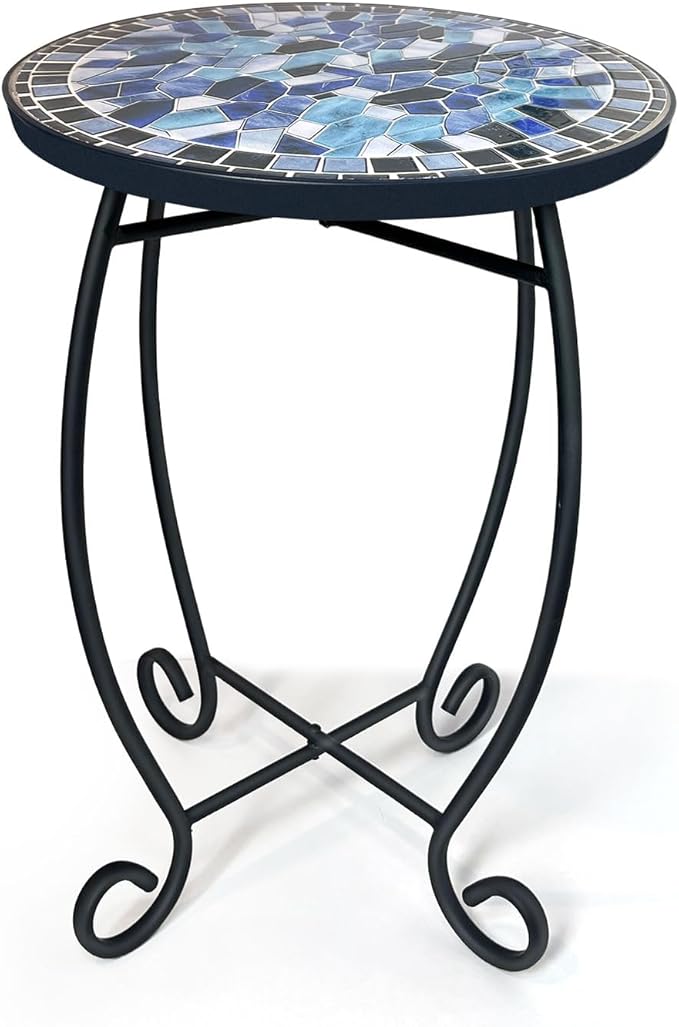 LIFFY Outdoor Side Table, Indoor Small Decorative Plant Stand & End Table by LiffyArt