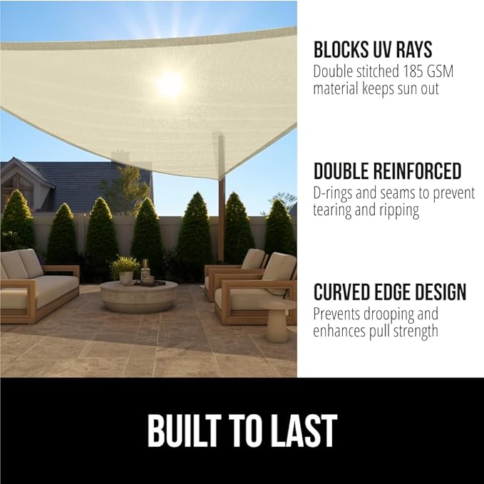 GORILLA GRIP Heavy Duty Sun Shade, UV Protection Fade Tear and Rust Resistant - Image 2