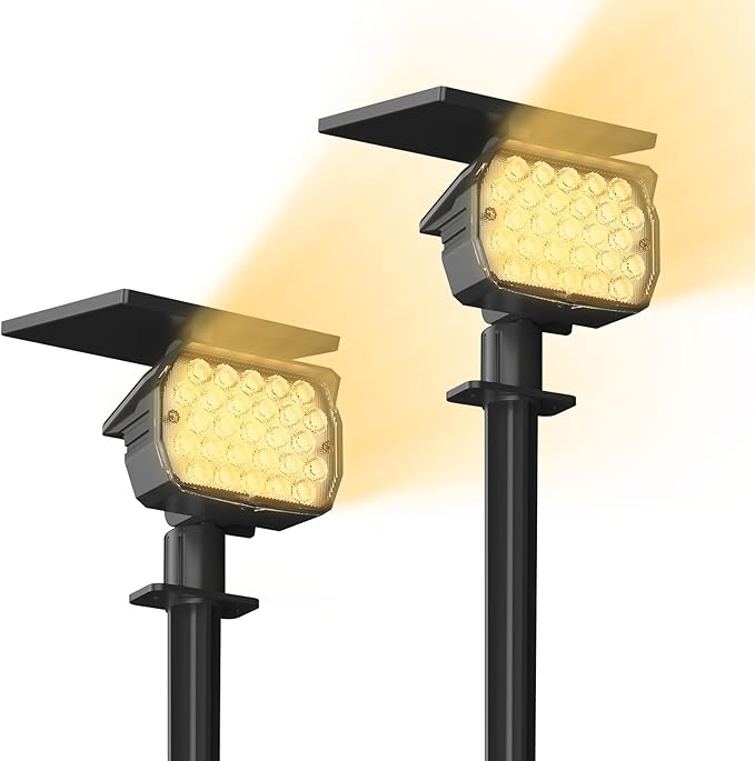 VOLISUN Solar Spotlight Outdoor, IP67 Waterproof Solar Landscape Spot by VOLISUN