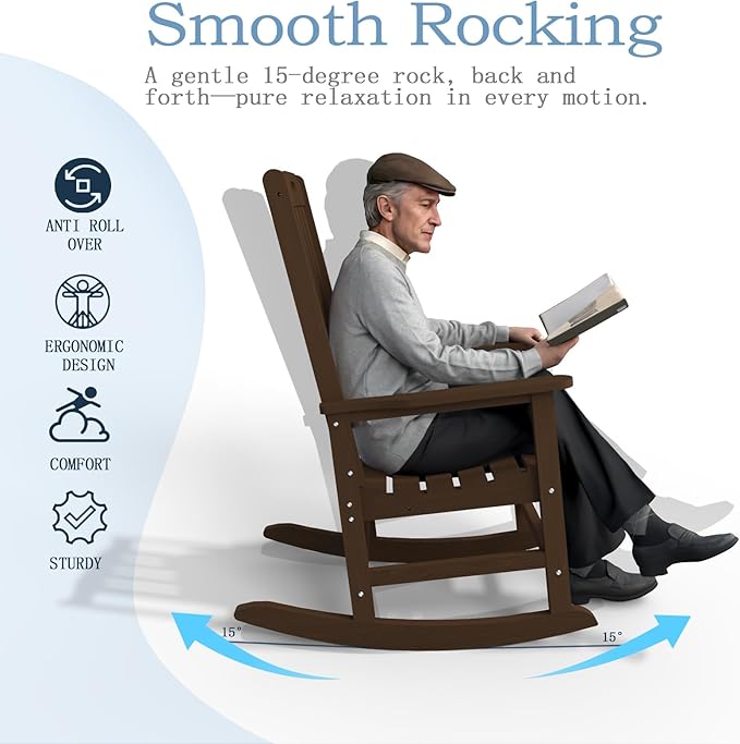Oversized Rocking Chair, Outdoor Rocking Chair - Image 10