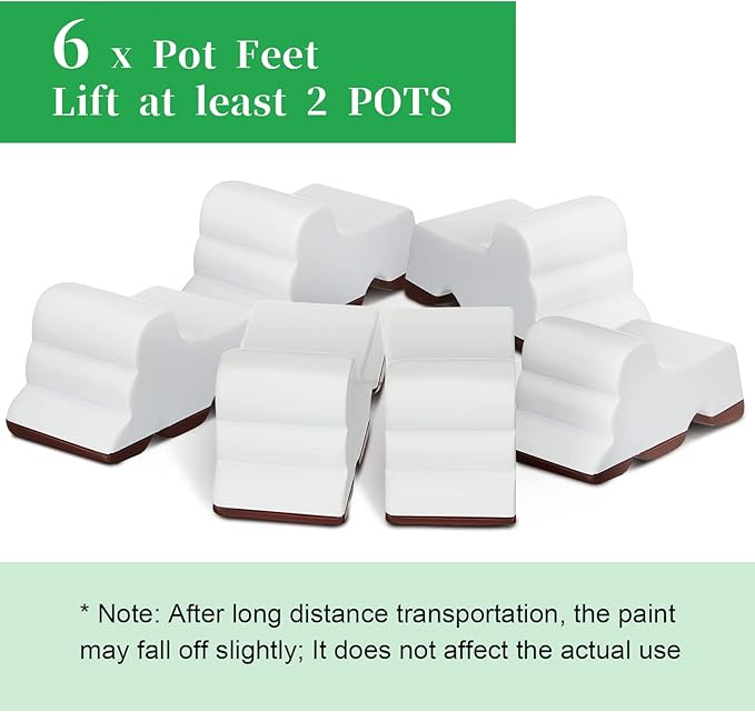 Kigeli 6 Pcs Resin Garden Pot Feet - Image 7
