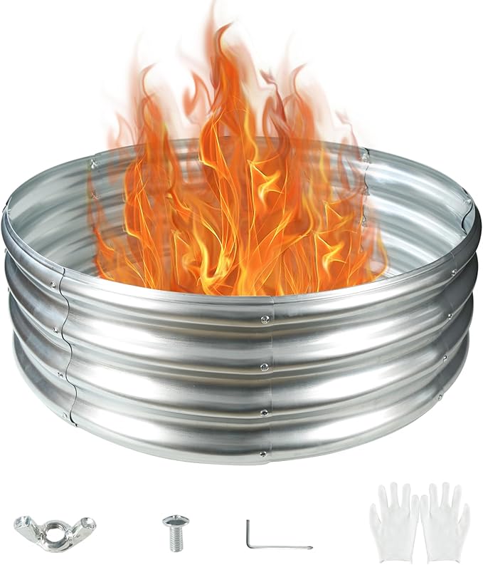 Durable Round Galvanized Steel Raised Garden Bed - Image 2