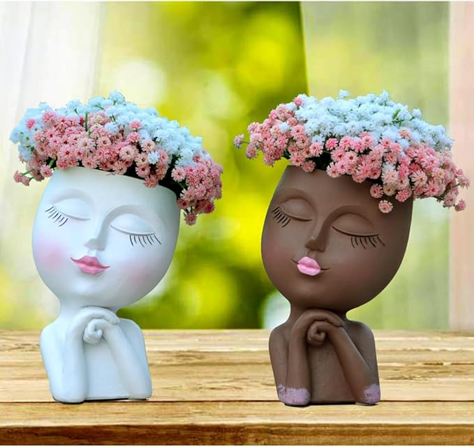 Face Planter, Head Planter, Plant Pots Indoor, Plant Pot - Image 9