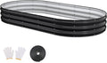 Raised Garden Bed, Oval Metal Planter Box by Patiobay