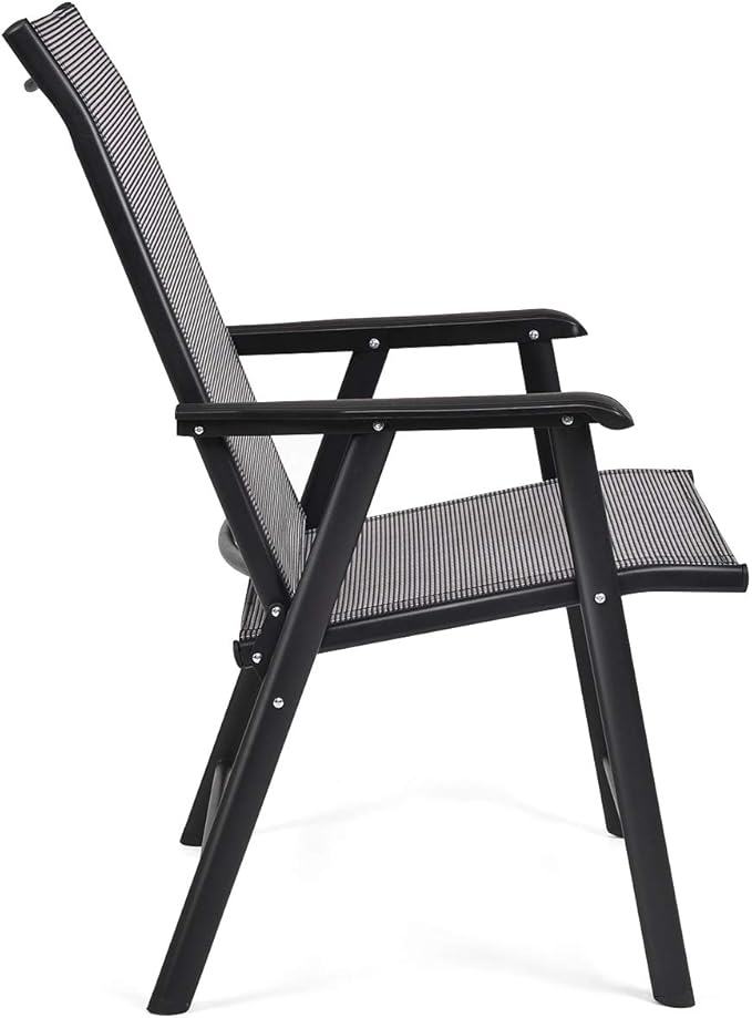 Giantex Set of 4 Folding Patio Chairs, Outdoor Portable Dining Chairs - Image 9